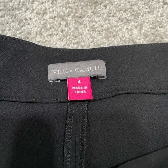 Vince Camuto Black Side Zip Pants Size 4 - Picture 5 of 10